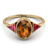 Geometrical Bezel Brown Diamond Ring - Trinity No. 1104
