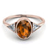 Geometrical Bezel Brown Diamond Ring - Trinity No. 1102