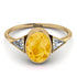 Geometrical Bezel Citrine Ring - Trinity No. 601
