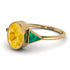 Geometrical Bezel Citrine Ring - Trinity No. 604