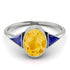 Geometrical Bezel Citrine Ring - Trinity No. 615