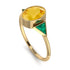 Geometrical Bezel Citrine Ring - Trinity No. 604
