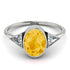 Geometrical Bezel Citrine Ring - Trinity No. 603