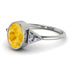 Geometrical Bezel Citrine Ring - Trinity No. 603