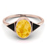Geometrical Bezel Citrine Ring - Trinity No. 608