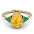 Geometrical Bezel Citrine Ring - Trinity No. 604