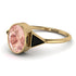 Geometrical Bezel Morganite Ring - Trinity No. 907