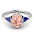 Geometrical Bezel Morganite Ring - Trinity No. 915