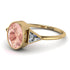 Geometrical Bezel Morganite Ring - Trinity No. 901 image 1