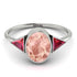 Geometrical Bezel Morganite Ring - Trinity No. 912 image 3