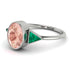 Geometrical Bezel Morganite Ring - Trinity No. 906 image 1