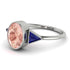 Geometrical Bezel Morganite Ring - Trinity No. 915