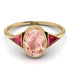 Geometrical Bezel Morganite Ring - Trinity No. 910