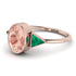 Geometrical Bezel Morganite Ring - Trinity No. 905 image 1