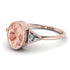 Geometrical Bezel Morganite Ring - Trinity No. 902