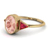 Geometrical Bezel Morganite Ring - Trinity No. 910