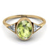 Geometrical Bezel Peridot Ring - Trinity No. 701