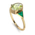 Geometrical Bezel Peridot Ring - Trinity No. 704