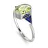 Geometrical Bezel Peridot Ring - Trinity No. 715
