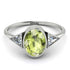 Geometrical Bezel Peridot Ring - Trinity No. 703