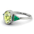 Geometrical Bezel Peridot Ring - Trinity No. 706
