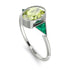 Geometrical Bezel Peridot Ring - Trinity No. 706