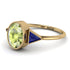 Geometrical Bezel Peridot Ring - Trinity No. 713