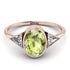 Geometrical Bezel Peridot Ring - Trinity No. 702