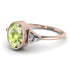 Geometrical Bezel Peridot Ring - Trinity No. 702