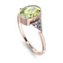 Geometrical Bezel Peridot Ring - Trinity No. 702