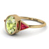 Geometrical Bezel Peridot Ring - Trinity No. 710