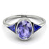 Geometrical Bezel Tanzanite Ring - Trinity No. 215