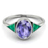 Geometrical Bezel Tanzanite Ring - Trinity No. 206