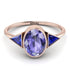 Geometrical Bezel Tanzanite Ring - Trinity No. 214