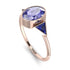 Geometrical Bezel Tanzanite Ring - Trinity No. 214