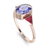 Geometrical Bezel Tanzanite Ring - Trinity No. 211