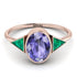 Geometrical Bezel Tanzanite Ring - Trinity No. 205