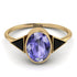 Geometrical Bezel Tanzanite Ring - Trinity No. 207