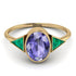 Geometrical Bezel Tanzanite Ring - Trinity No. 204
