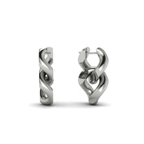 Gold Double Chain Link Earring - Trudy No. 3 image 1