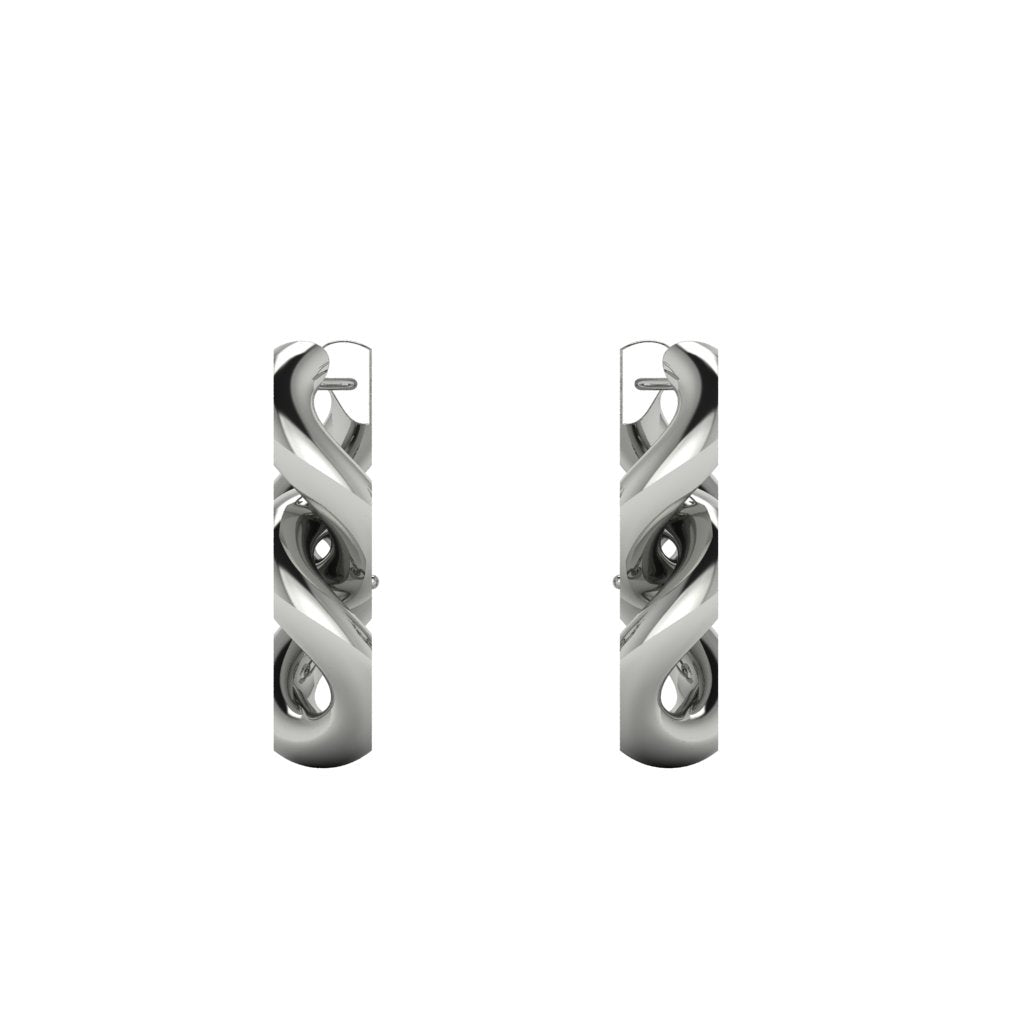 Gold Double Chain Link Earring - Trudy No. 3