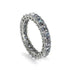 Emerald Cut Diamond Gold Eternity Wedding Band - Phoenix No. 3