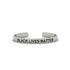 Gold Engraved Stacking Cuff Bracelet - Christopher No. 3