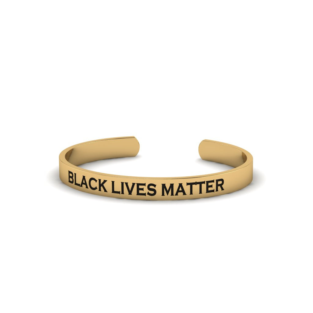 Gold Engraved Stacking Cuff Bracelet - Christopher No. 1