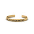 Gold Engraved Stacking Cuff Bracelet - Christopher No. 1 image 3