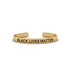Gold Engraved Stacking Cuff Bracelet - Christopher No. 1