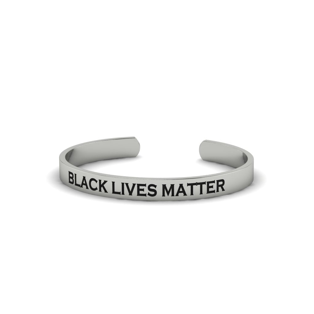 Gold Engraved Stacking Cuff Bracelet - Christopher No. 3