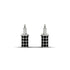 Gold Padlock Hoop Black Diamond Earrings - Queenie No. 9 image 2