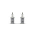 Gold Padlock Hoop Diamond Earrings - Queenie No. 3