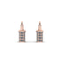 Gold Padlock Hoop Diamond Earrings - Queenie No. 2
